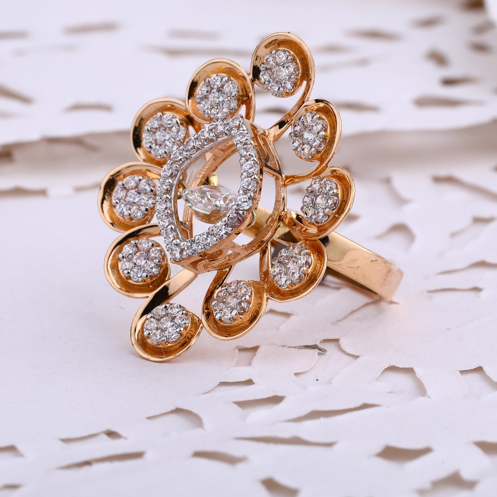18CT  Rose Gold Delicate Hallmark Ring RLR693