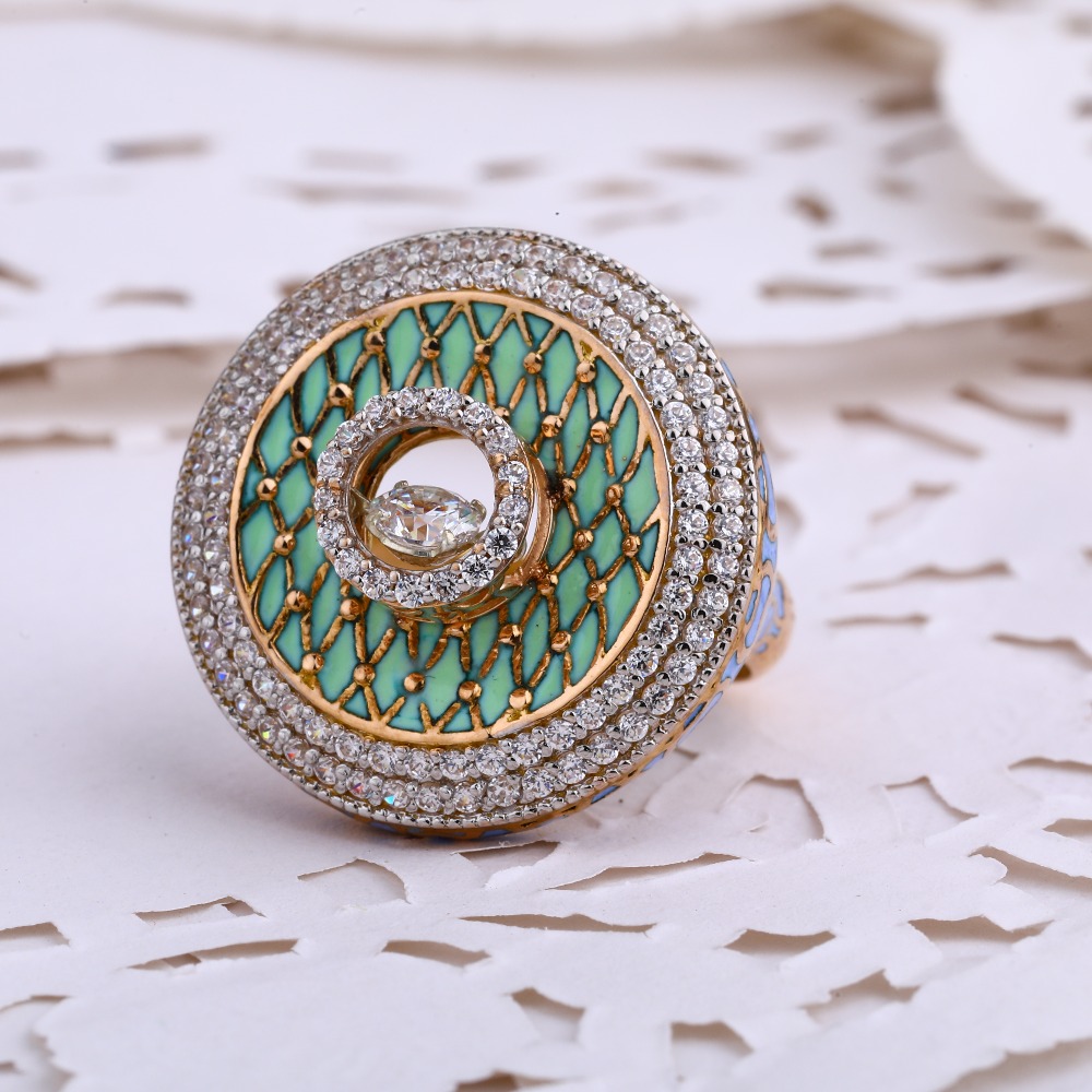 18CT  CZ Rose Gold Women's Ring RLR682
