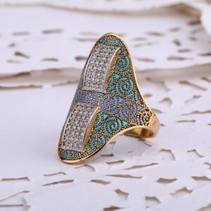 18KT  Rose Gold exclusive Ladies CZ Ring RLR678