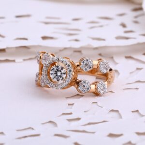 18KT  Rose Gold Hallmark Designer Women's Ring RLR668