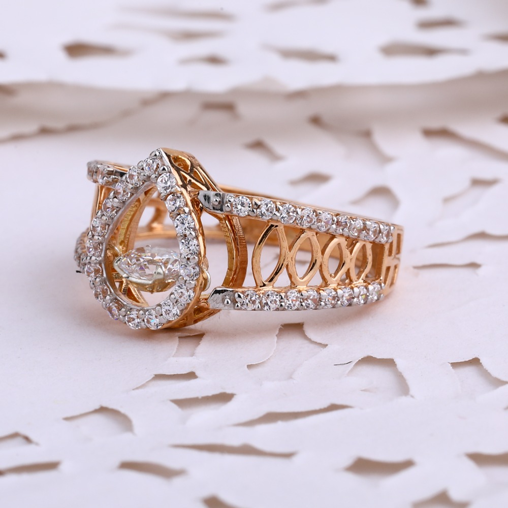 18KT  Rose Gold Hallmark Women's Ring RLR666