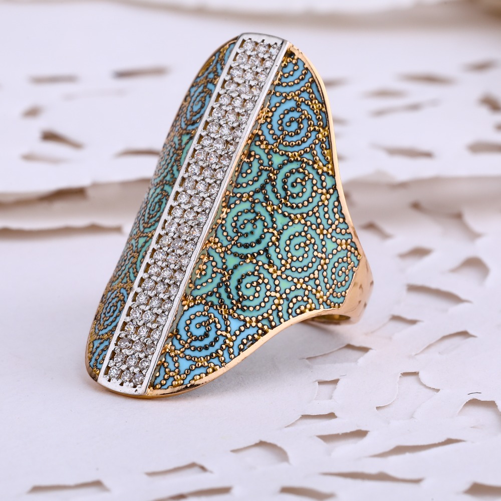 18KT CZ Rose Gold Gorgeous Ladies Ring RLR664