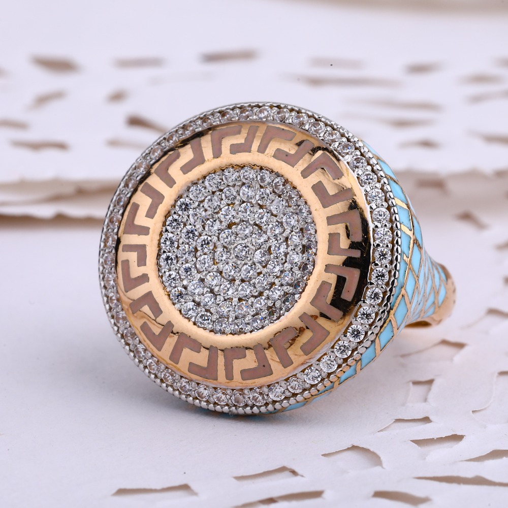 18KT CZ Rose Gold exclusive Ladies Ring RLR662