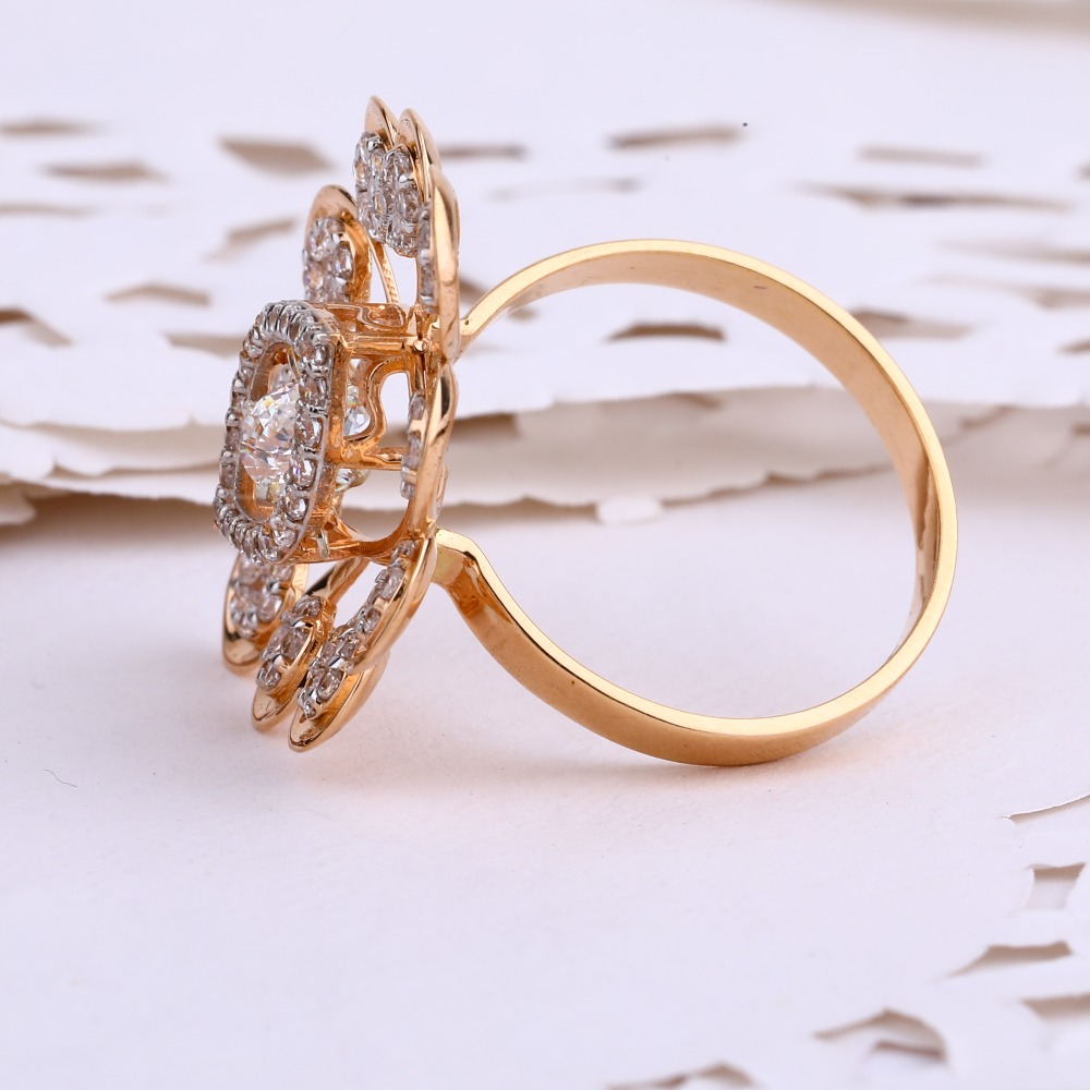 750 Rose Gold Gorgeous CZ Ring RLR656 - Image 2