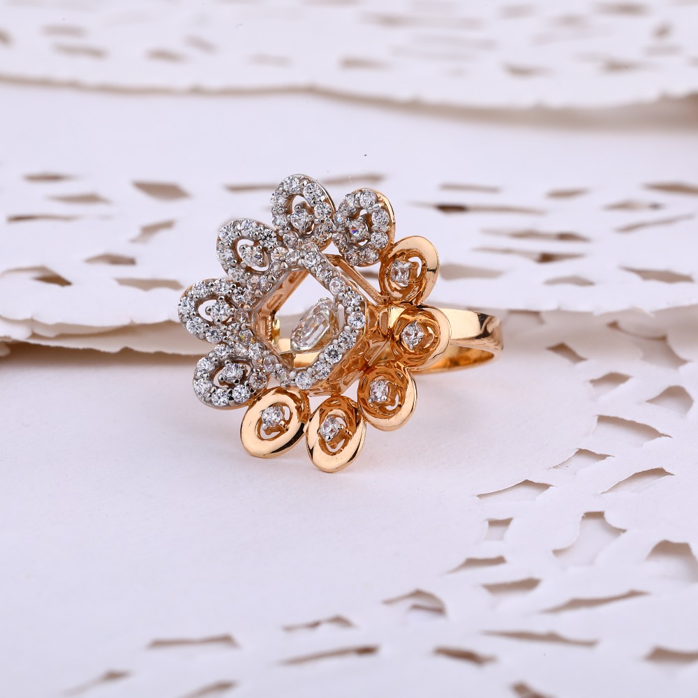 750 Rose Gold Hallmark exclusive Women's Ring RLR646