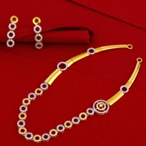 916 Gold Women's Designer Necklace Set LN98