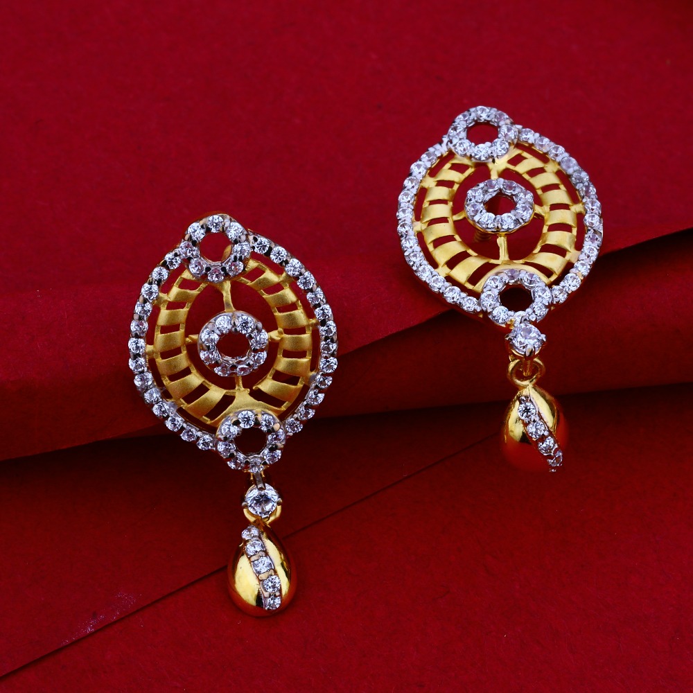 916 CZ Gold Hallmark Necklace Set LN20 - Image 2