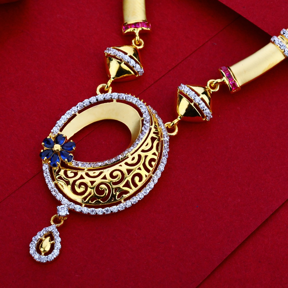 22CT Gold CZ Gorgeous Ladies Necklace Set LN10 - Image 3
