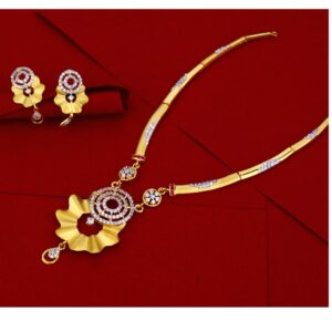 22CT Gold Designer Hallmark Necklace Set LN38