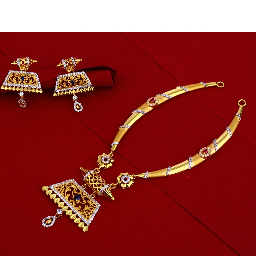 22CT Gold Women's Fancy Necklace Set LN88