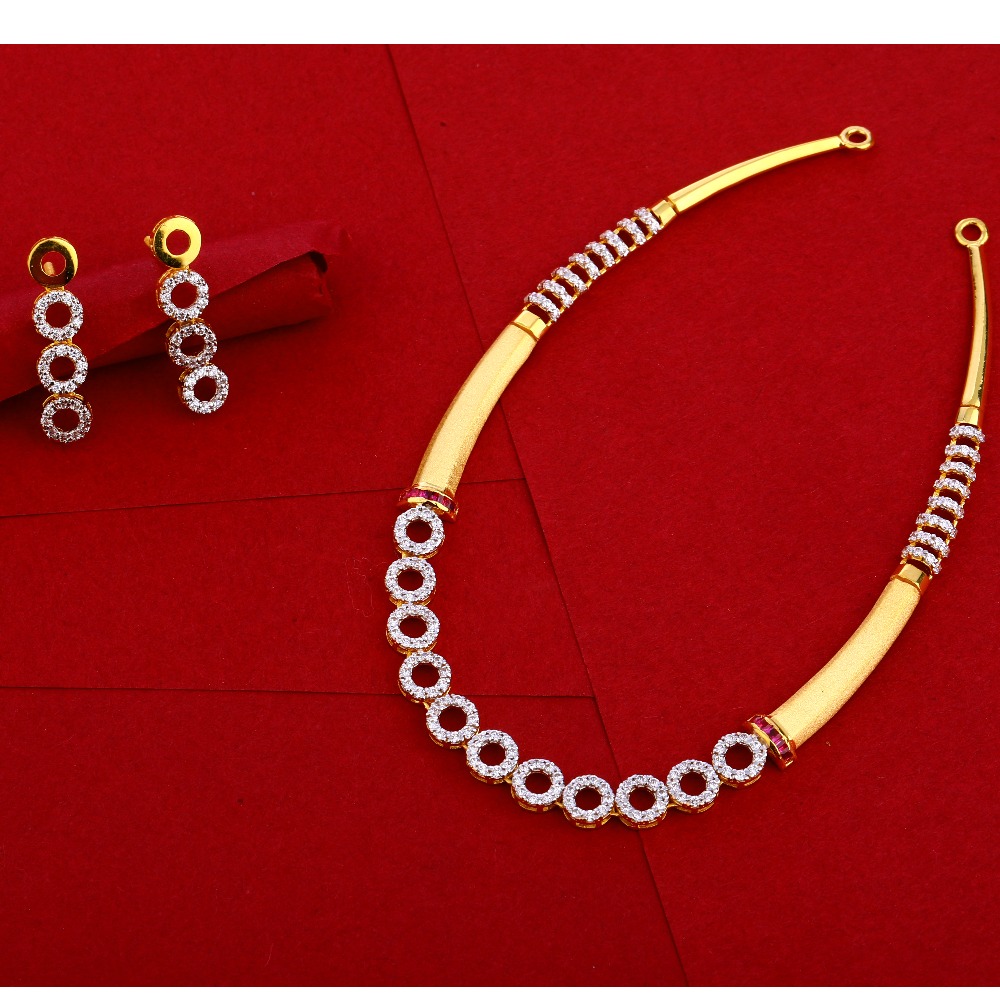 22KT Gold Hallmark Fancy Necklace Set LN187