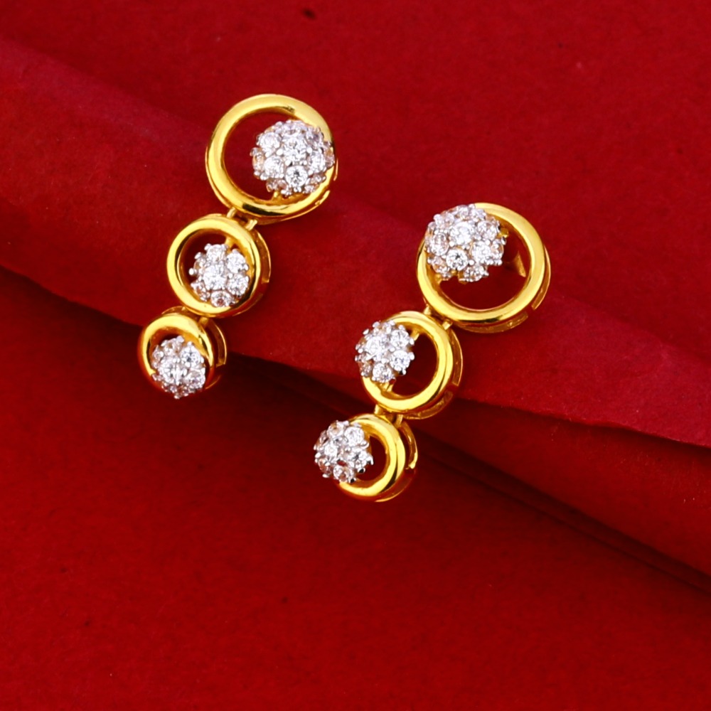 916 Gold CZ Ladies Necklace Set LN205 - Image 2