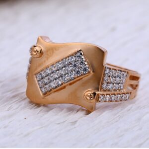 750 Rose Gold Hallmark Men's Ring RMR67