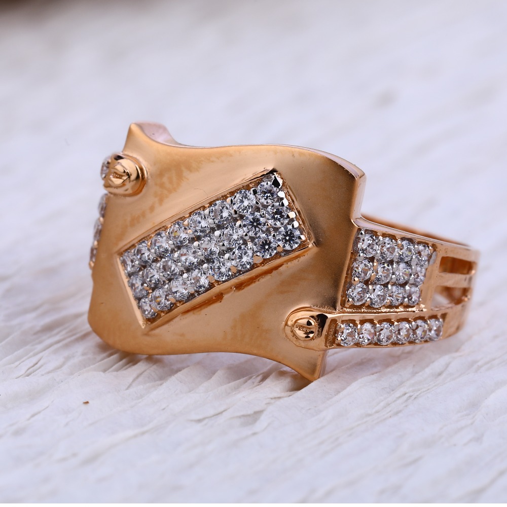 750 Rose Gold Hallmark Men's Ring RMR67
