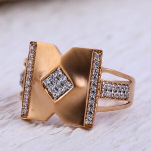 750 Rose Gold gorgeous Men's Ring RMR65