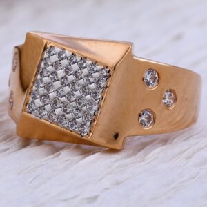 750 Rose Gold Men's Ring RMR59