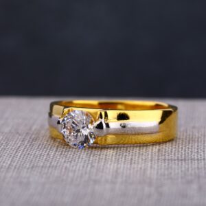 22CT  Gold Men's Fancy Single Stone Ring MSR126
