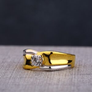 22CT  Gold Men's exclusive Single Stone Ring MSR125