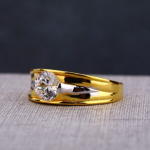 22CT  Gold Men's Single Stone Ring MSR121
