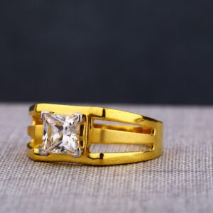 916 Gold Men's exclusive Single Stone Ring MSR93