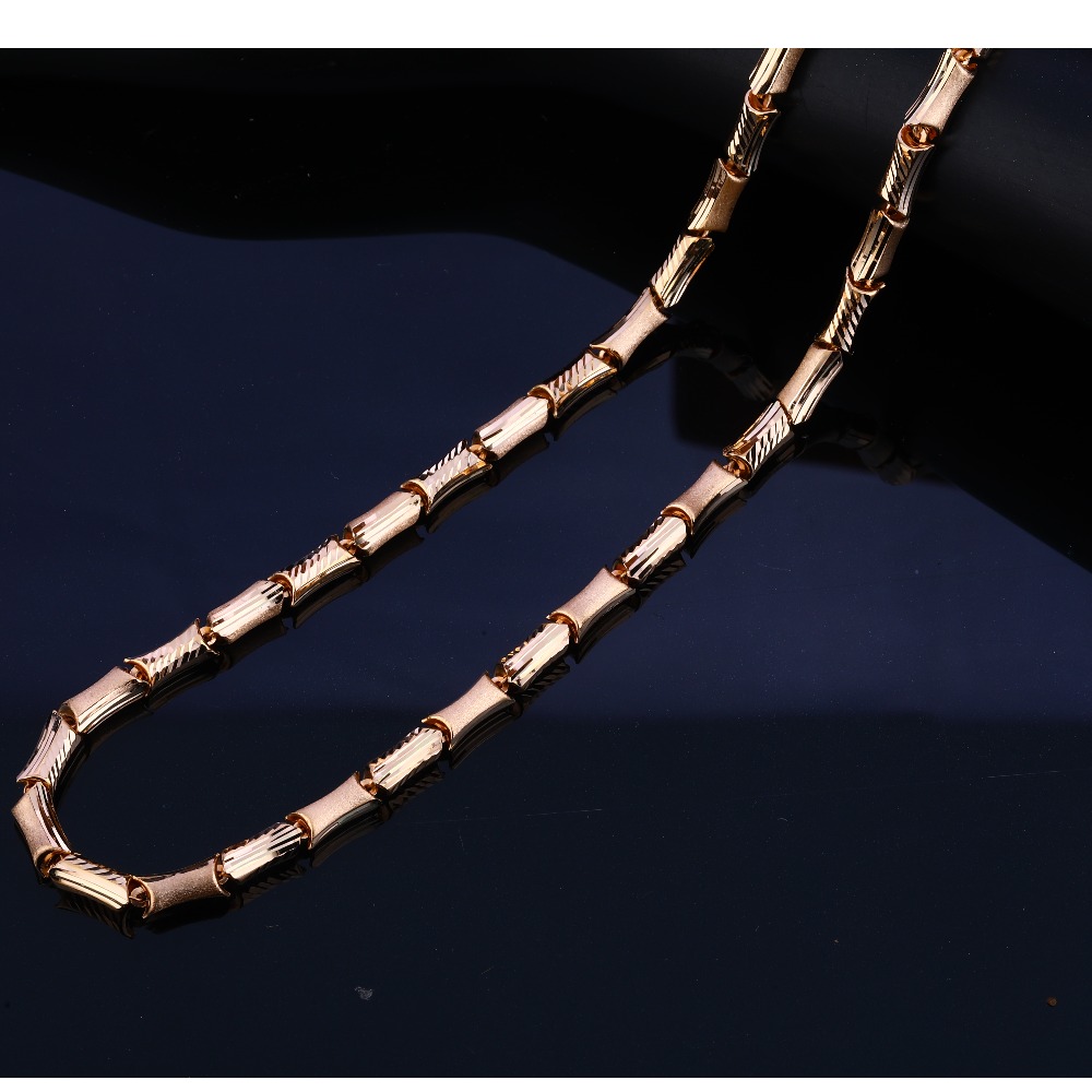 18CT Rose Gold stylish Men's  Chain RMC48