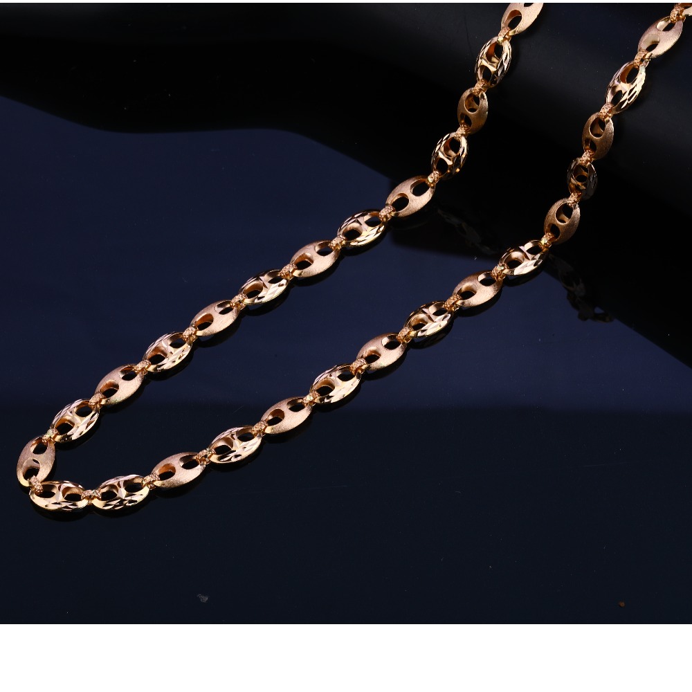 18CT Rose Gold Gorgeous Men's Chain RMC47