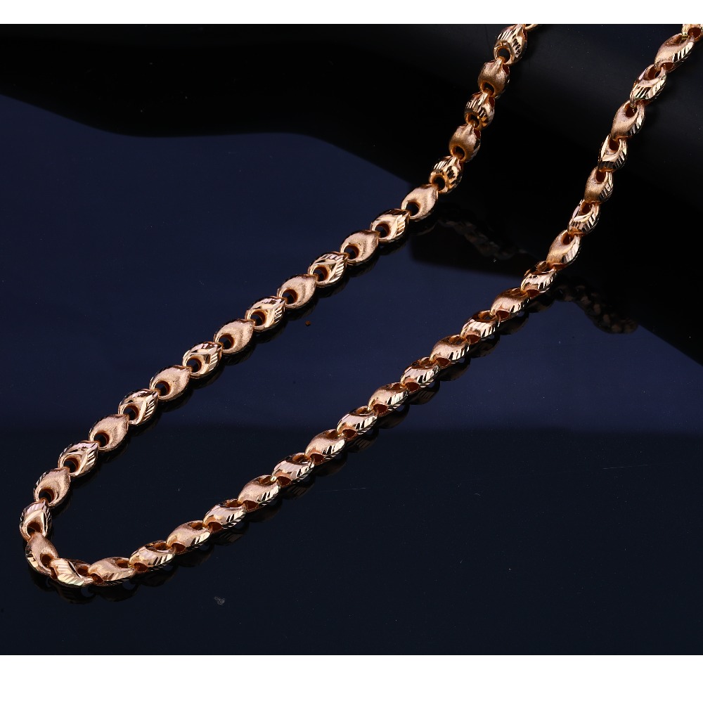 18CT Rose Gold Delicate Men's  Chain RMC44