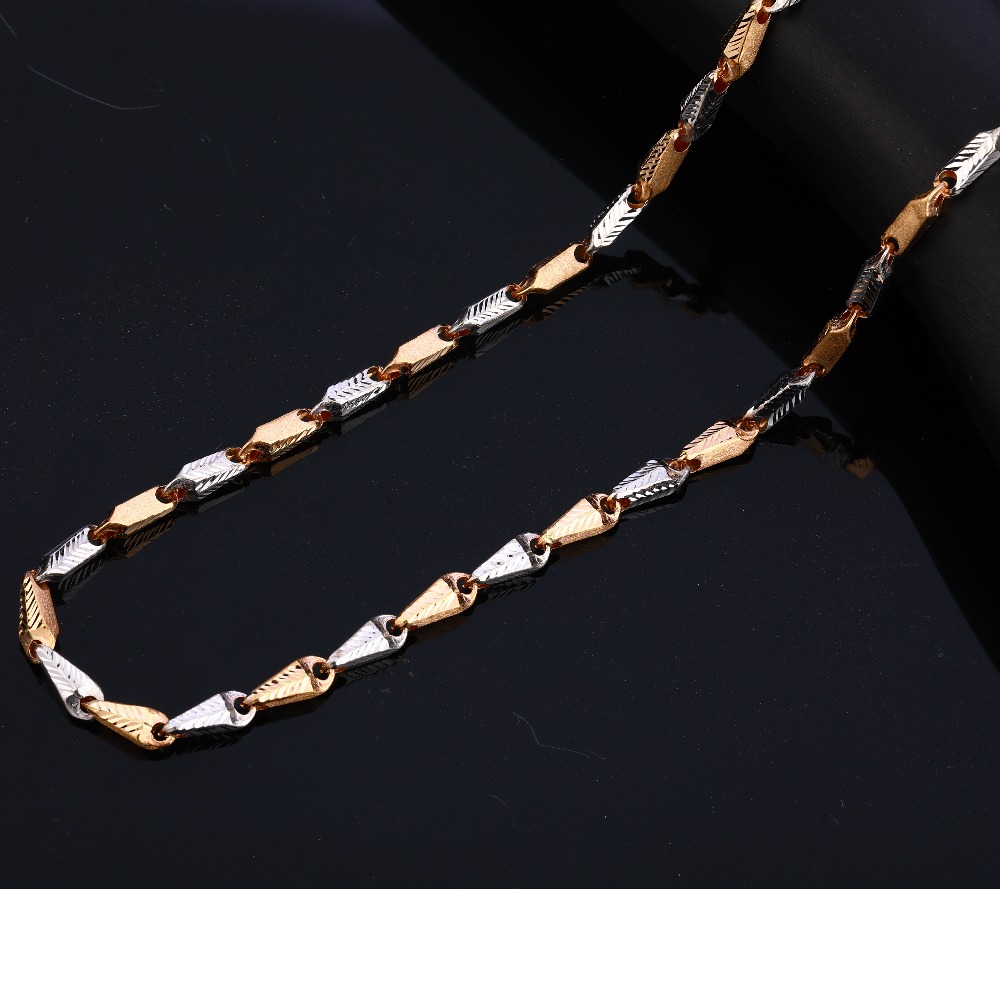 18CT Rose Gold Classic Men's  Chain RMC81
