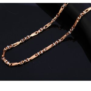 18KT Rose Gold Hallmark stylish  Gentlemen's  Chain RMC79