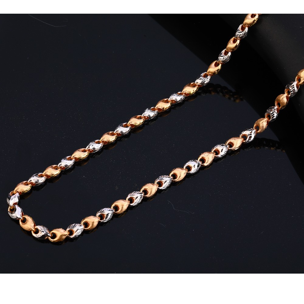 18KT Rose Gold Hallmark Designer Gentlemen's  Chain RMC74