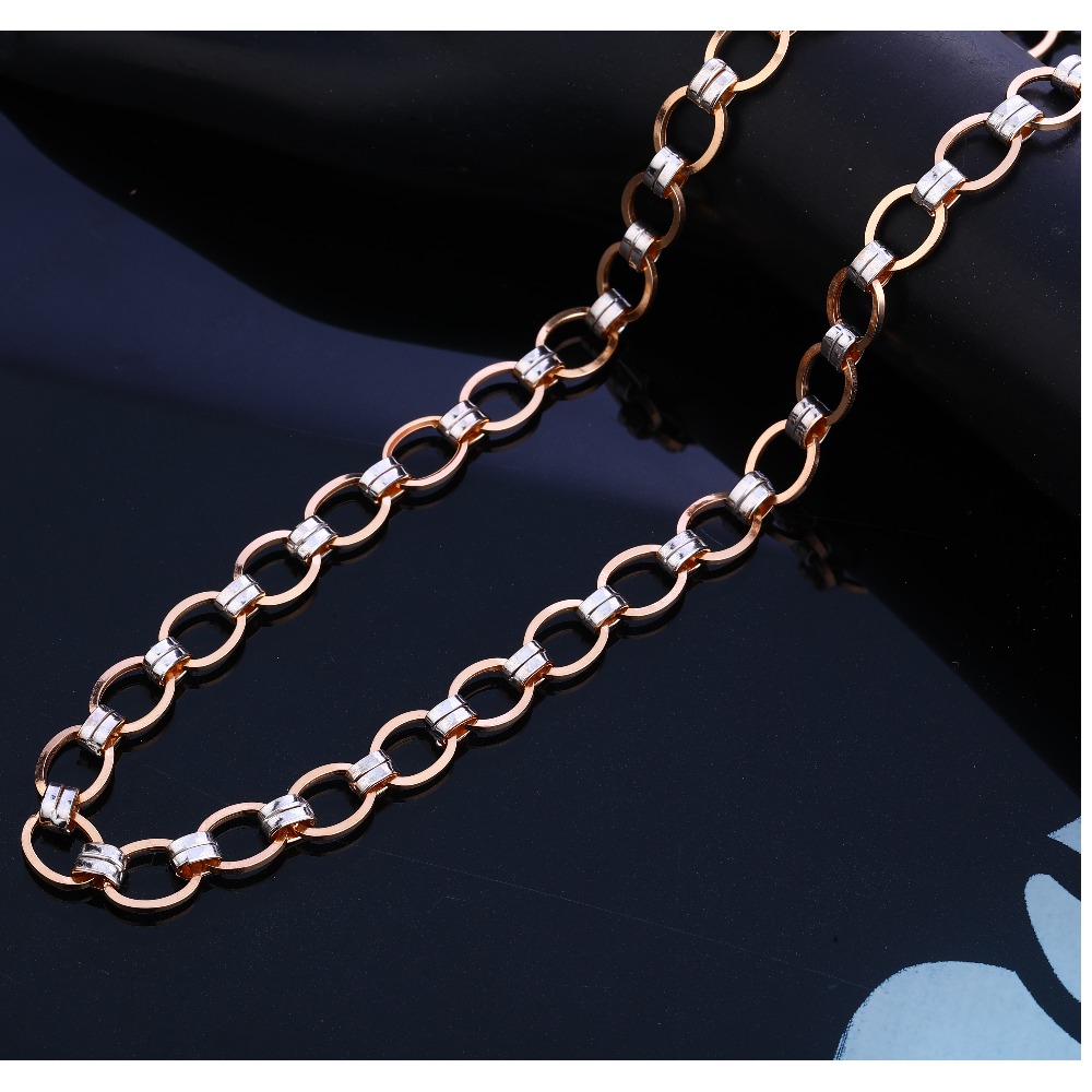 18KT Rose Gold Fancy Men's  Chain RMC69