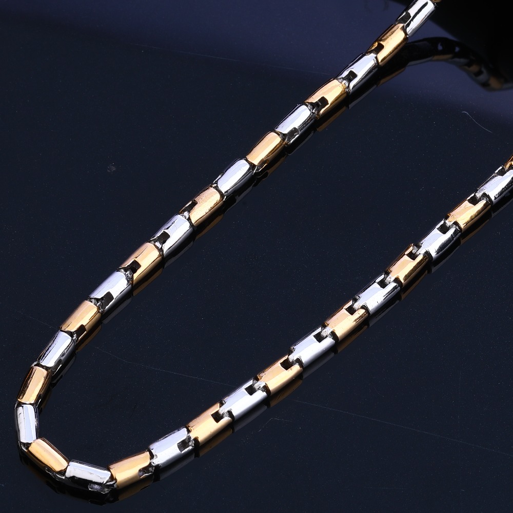 18KT Rose Gold Delicate Men's Chain RMC67 - Image 2