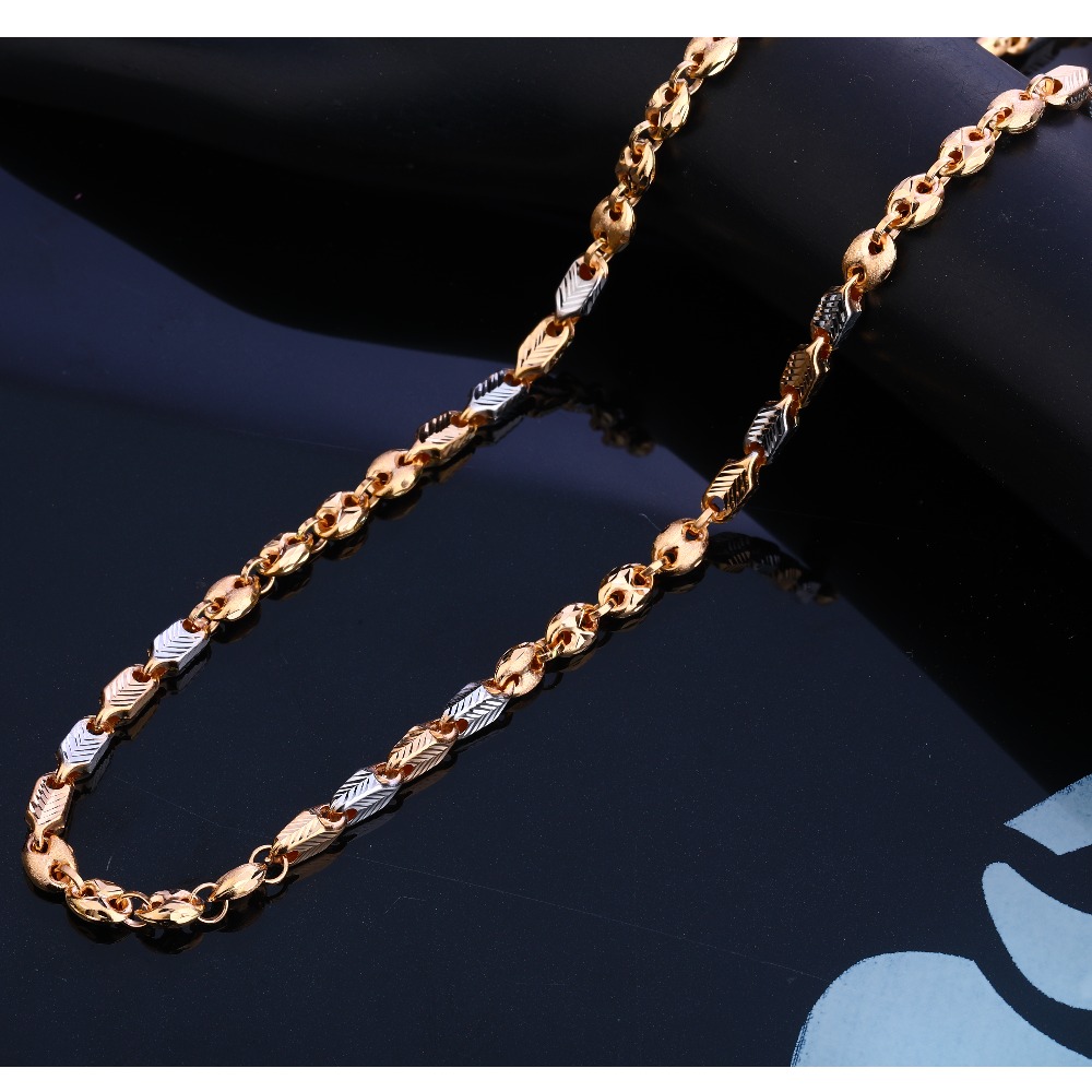 18KT Rose Gold Designer  Men's  Chain RMC66