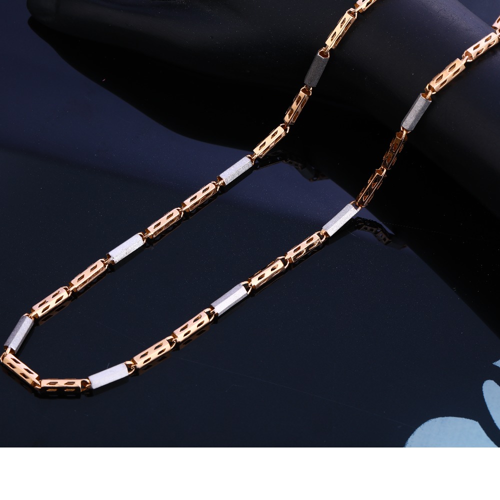 750 Rose Gold Delicate Hallmark Gentlemen's Chain RMC59
