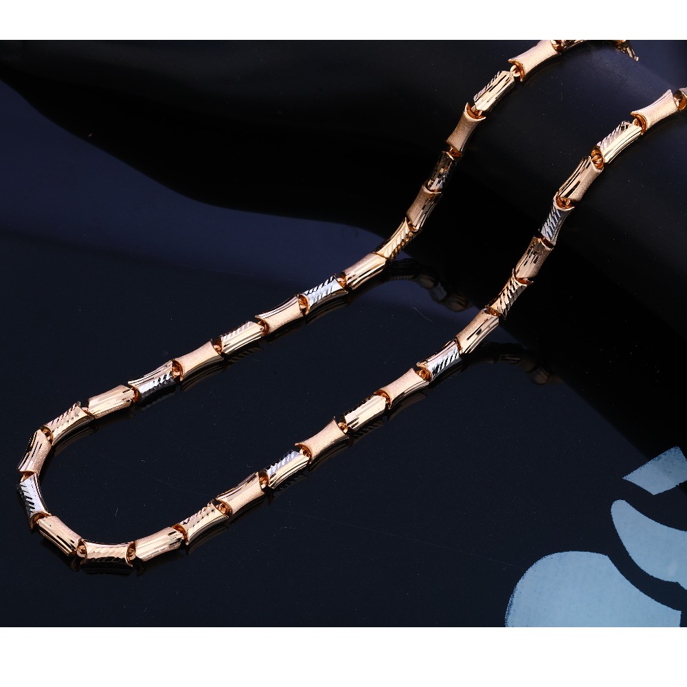 750 Rose Gold Classic Men's Chain RMC49