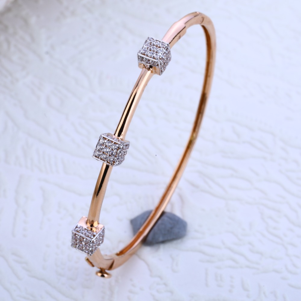 18KT Rose Gold Designer Hallmark Kada Bracelet RLKB189