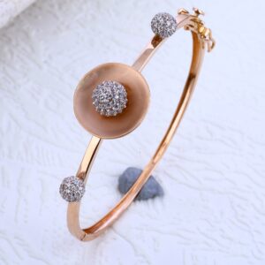 18KT Rose Gold Classic Hallmark Kada Bracelet RLKB188