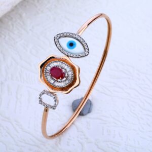 18KT Rose Gold  Gorgeous CZ Ladies Bracelet RLKB185