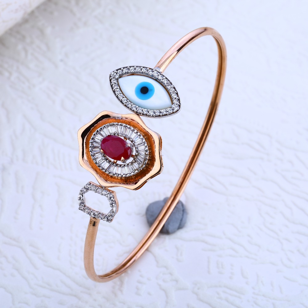 18KT Rose Gold  Gorgeous CZ Ladies Bracelet RLKB185