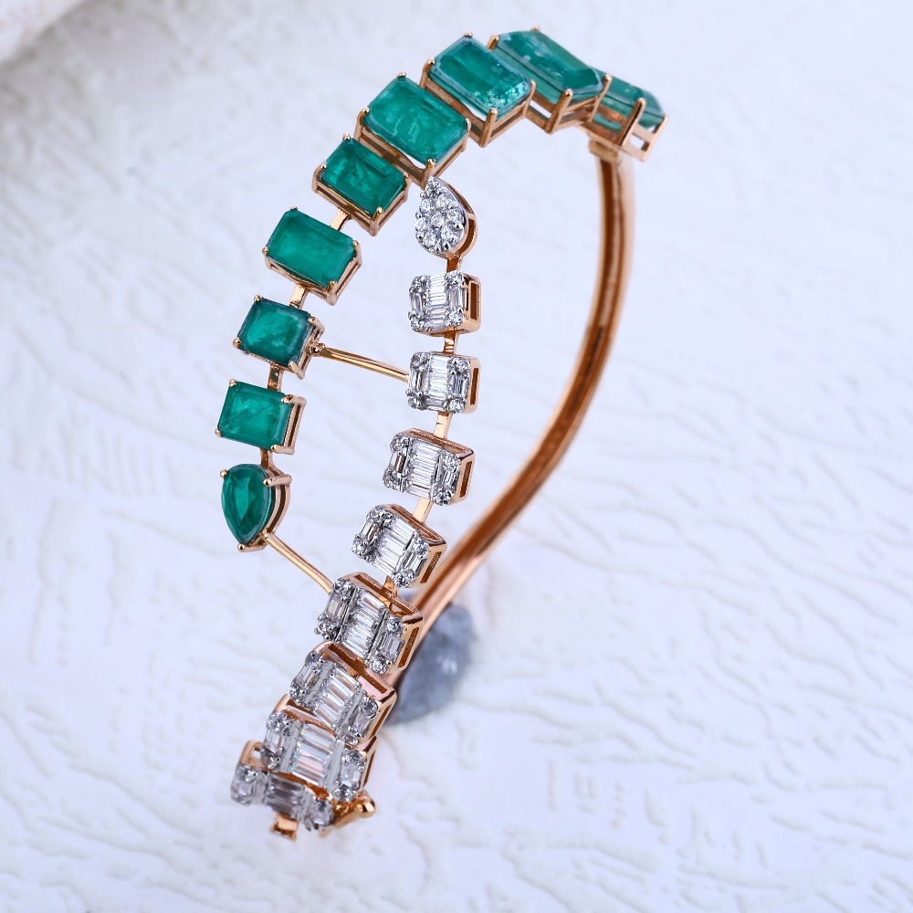 18KT Rose Gold  Classic CZ Ladies Bracelet RLKB180
