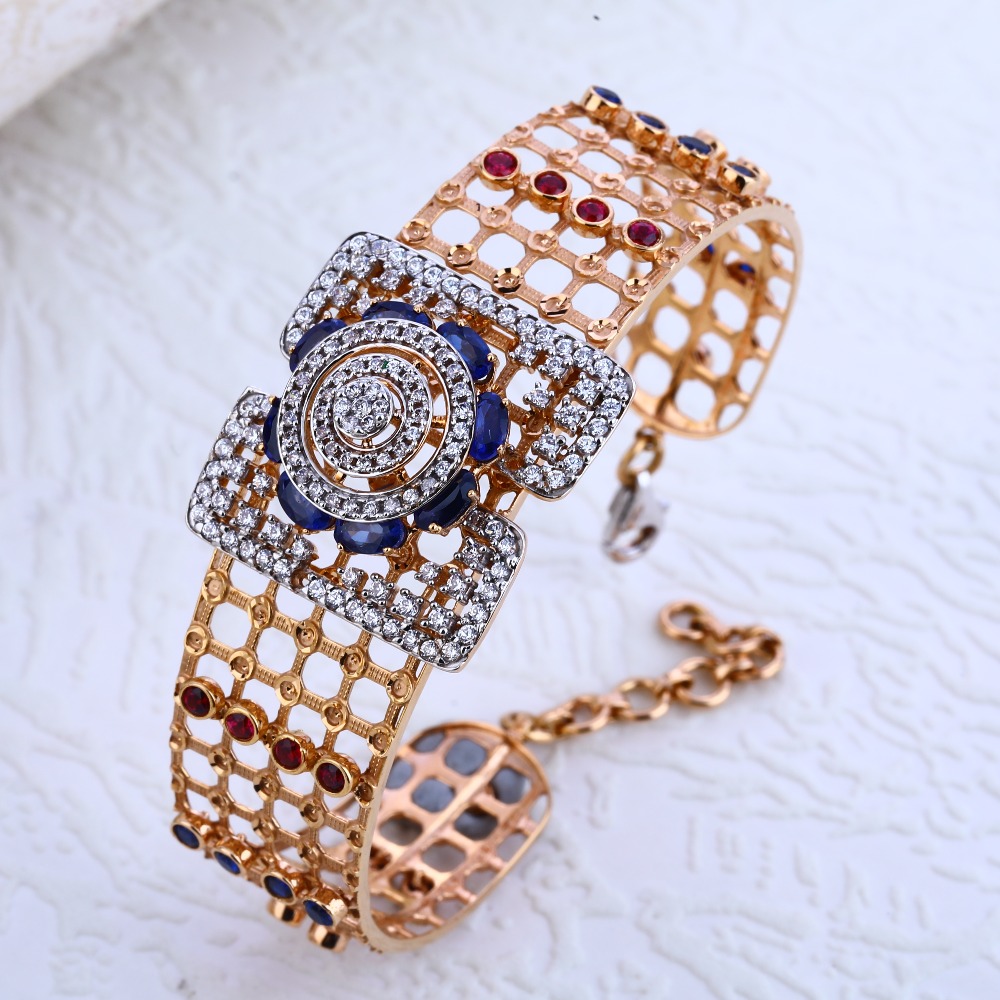 18KT Rose Gold CZ Ladies Bracelet RLKB179