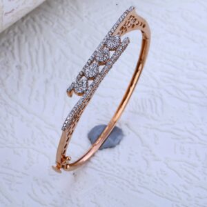 750 Rose Gold stylish Hallmark Women's Kada RLKB178