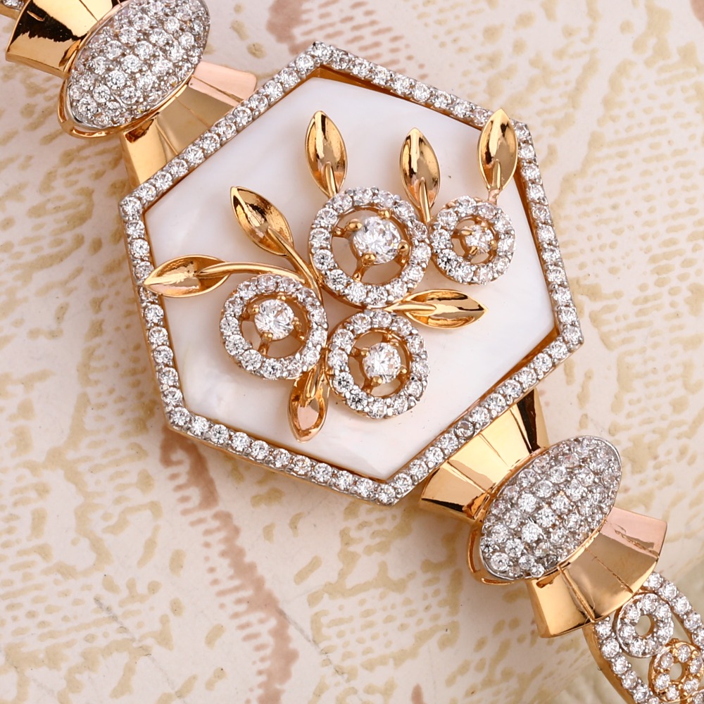 750 Rose Gold Hallmark Women's Kada RLKB171 - Image 2