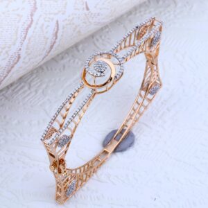 18kt Rose Gold stylish Women's Hallmark Kada RLKB75
