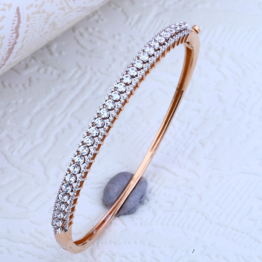 18kt rose gold Gorgeous women's hallmark kada rLKB74