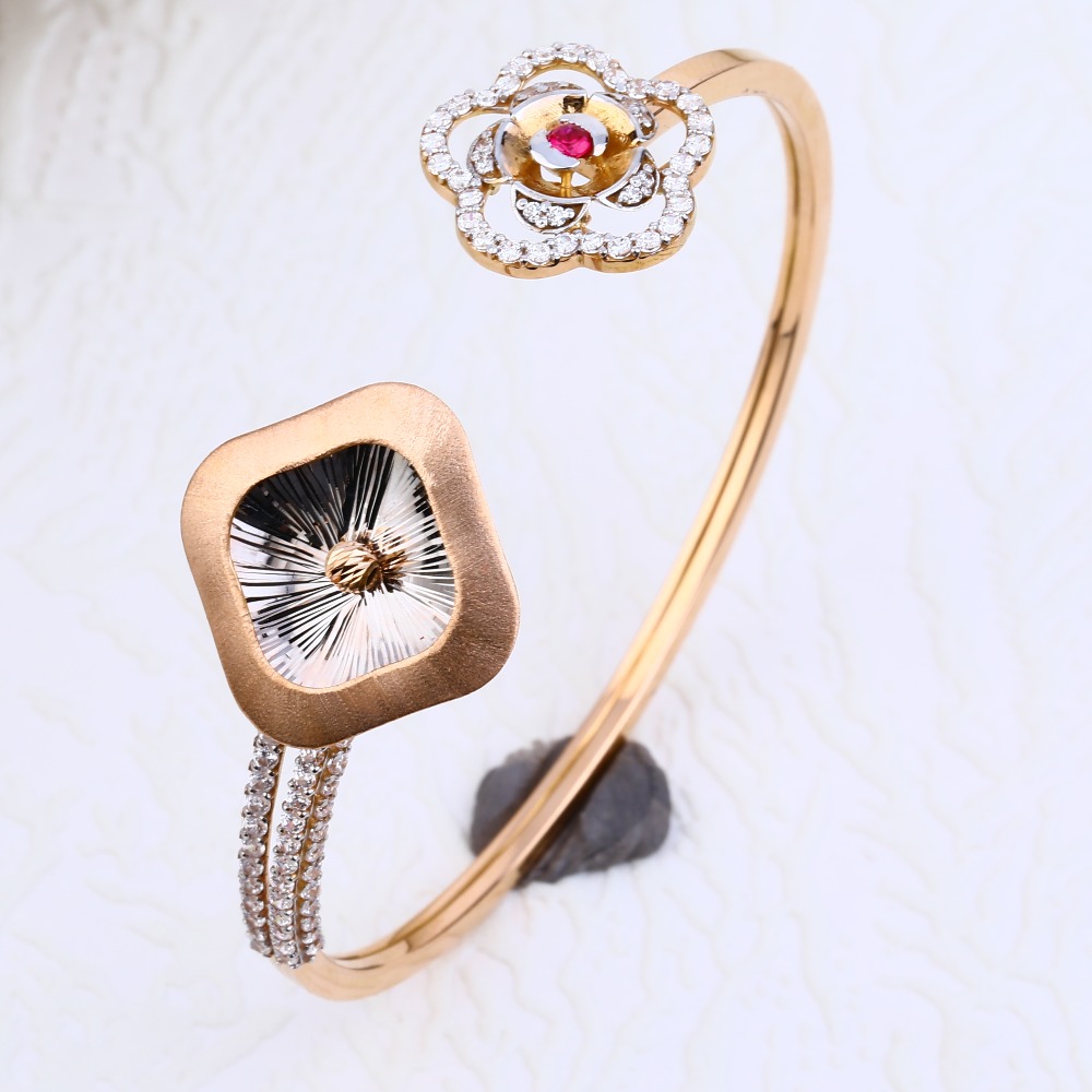 18KT Rose Gold Ladies exclusive Kada Bracelet RLKB80