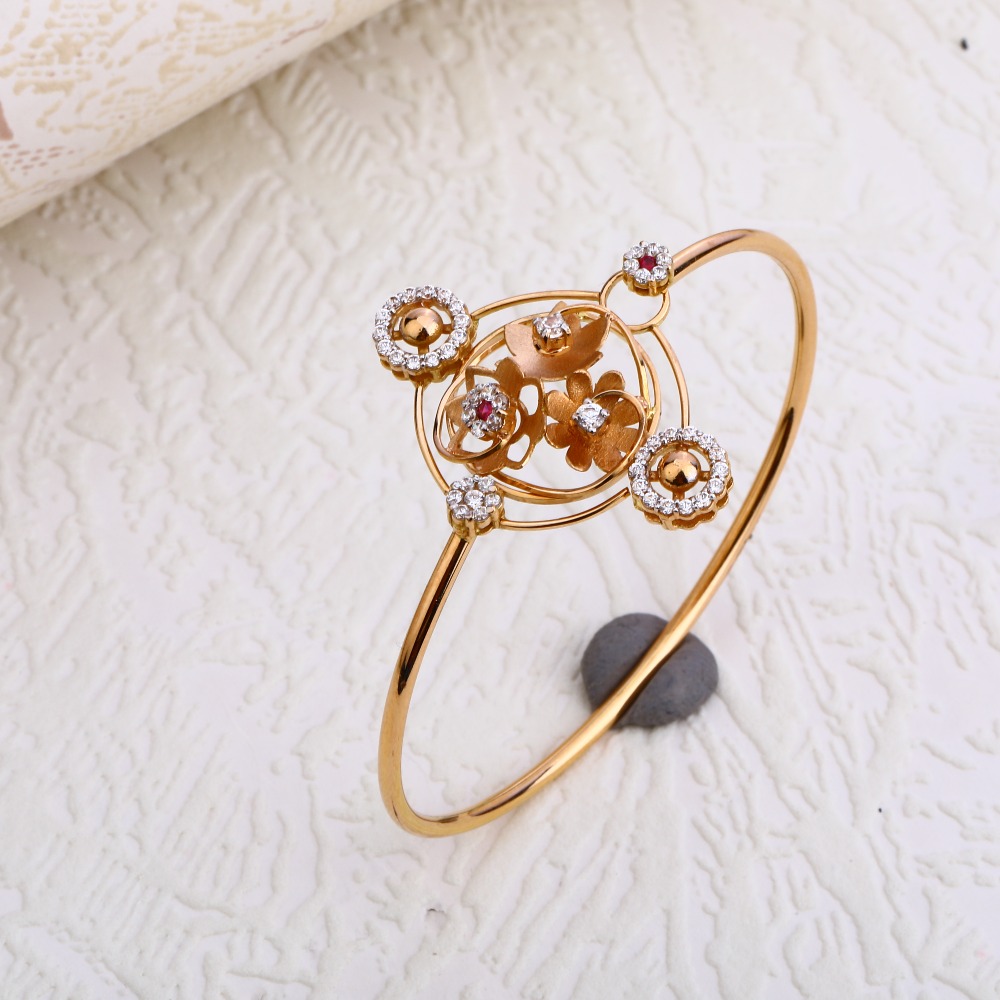 750 Rose Gold  Delicate Hallmark Ladies Bracelet RLKB129