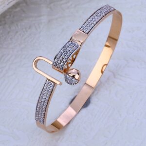 750 Rose Gold Classic Hallmark Ladies Bracelet RLKB200