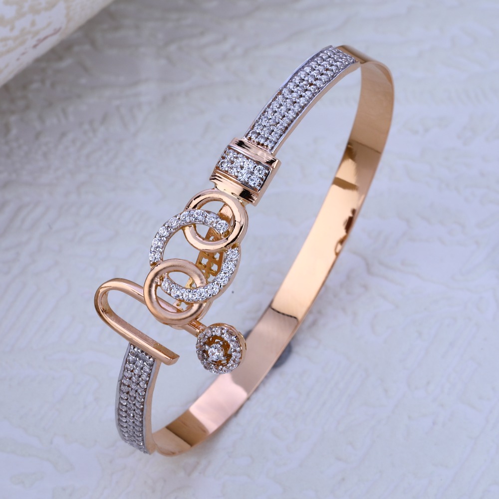 750 Rose Gold Hallmark Ladies Bracelet RLKB199