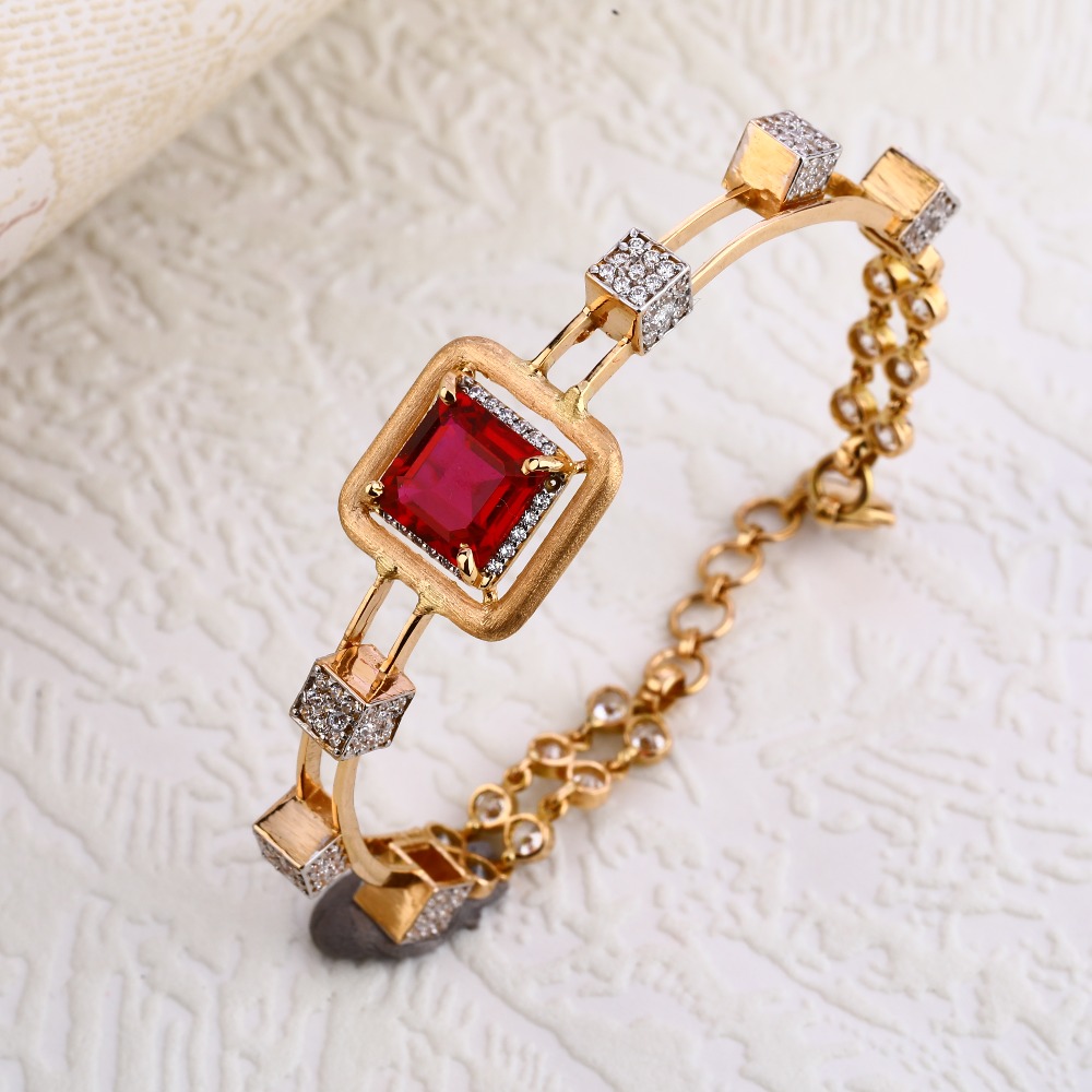 18CT Rose Gold Gorgeous Kada Bracelet RLKB252